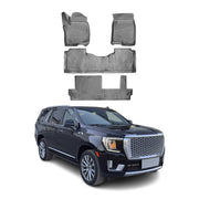 2021-2024 GMC Yukon XL Floor Mats Liners Full Set All Weather Bench Seating
