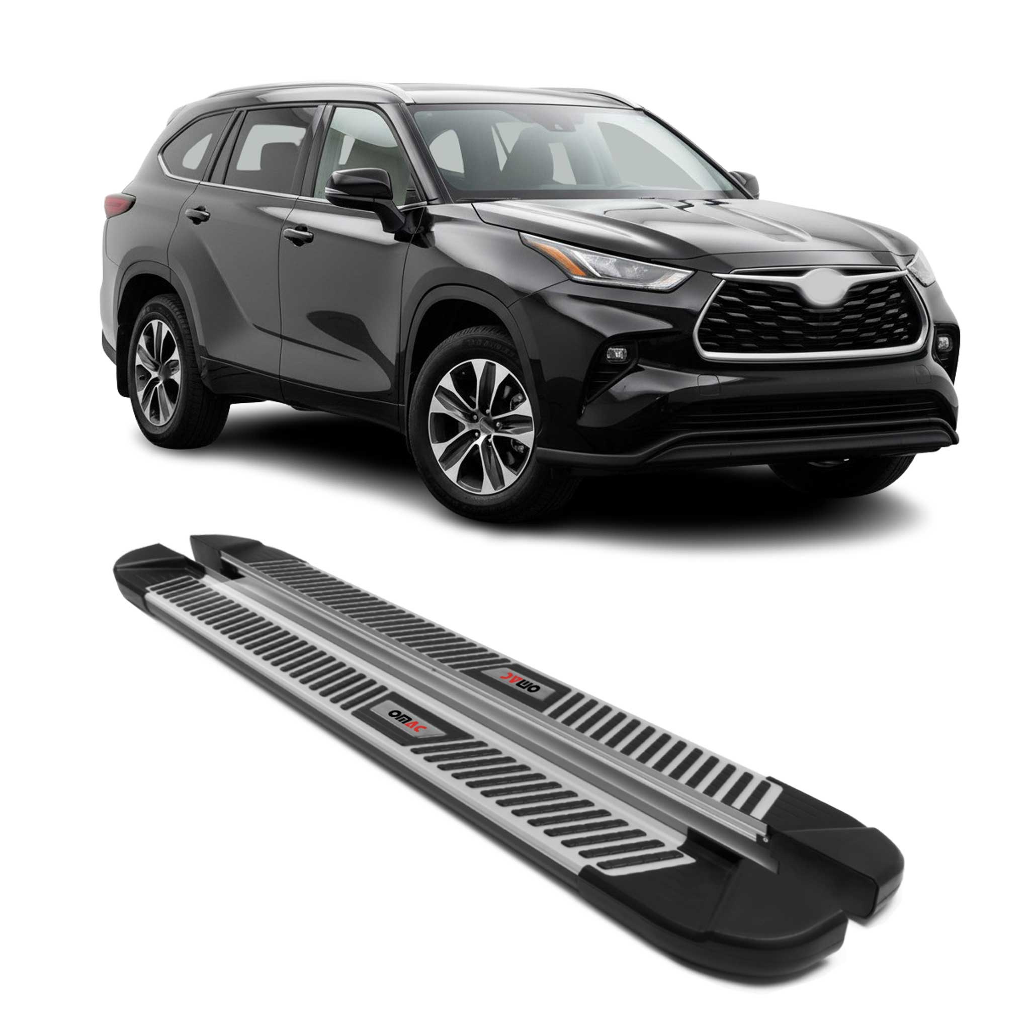 2020-2025 Toyota Highlander Nerf Bar Side Step Running Boards Alu 2x