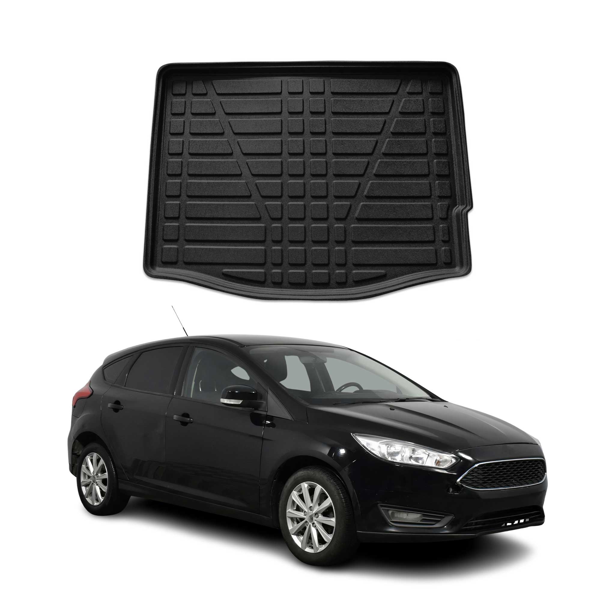 2012-2018 Ford Focus Hatchback Cargo Liner Trunk Mat All Weather Black