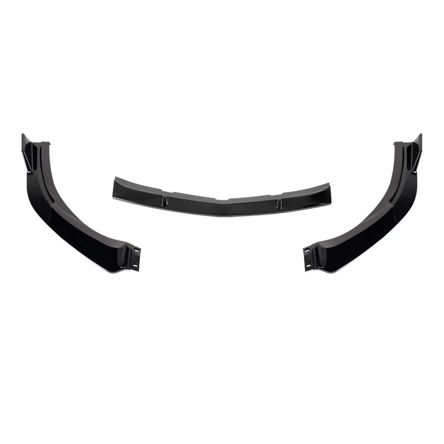 2010-2011 Mazda 3 S-Sport Glossy Black 3Pcs Front Bumper Lip Splitter Kit