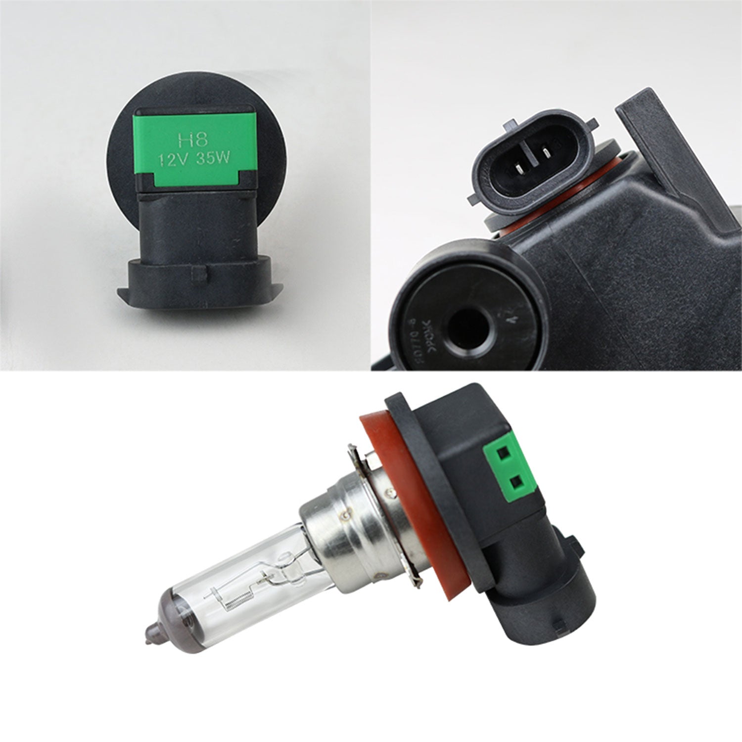 2015-2017 Ford Focus 12V/35W H8 Fog Lights Chrome Housing/Clear Lens