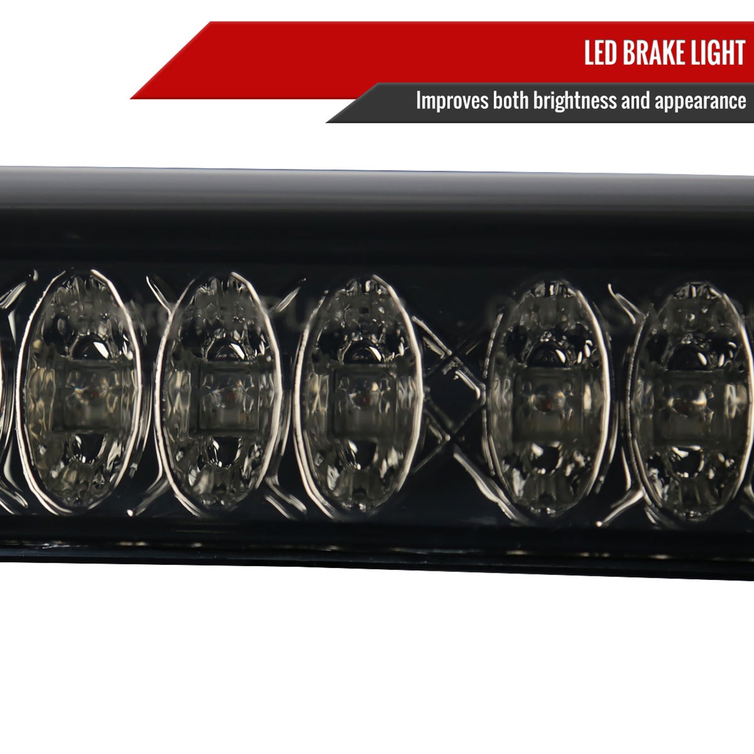 1997-2004 Ford F-150/F-250 Lincoln LED 3rd Brake Tail Light Chrome/Smoke