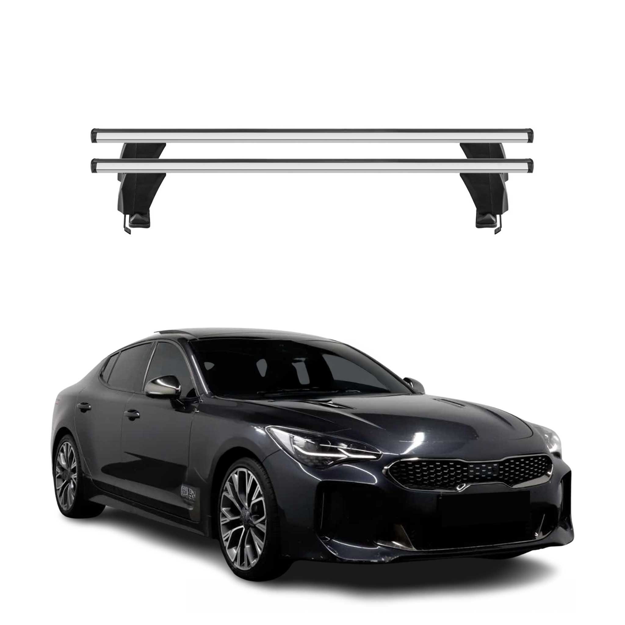 2018-2023 Kia Stinger Roof Rack Cross Bars Silver
