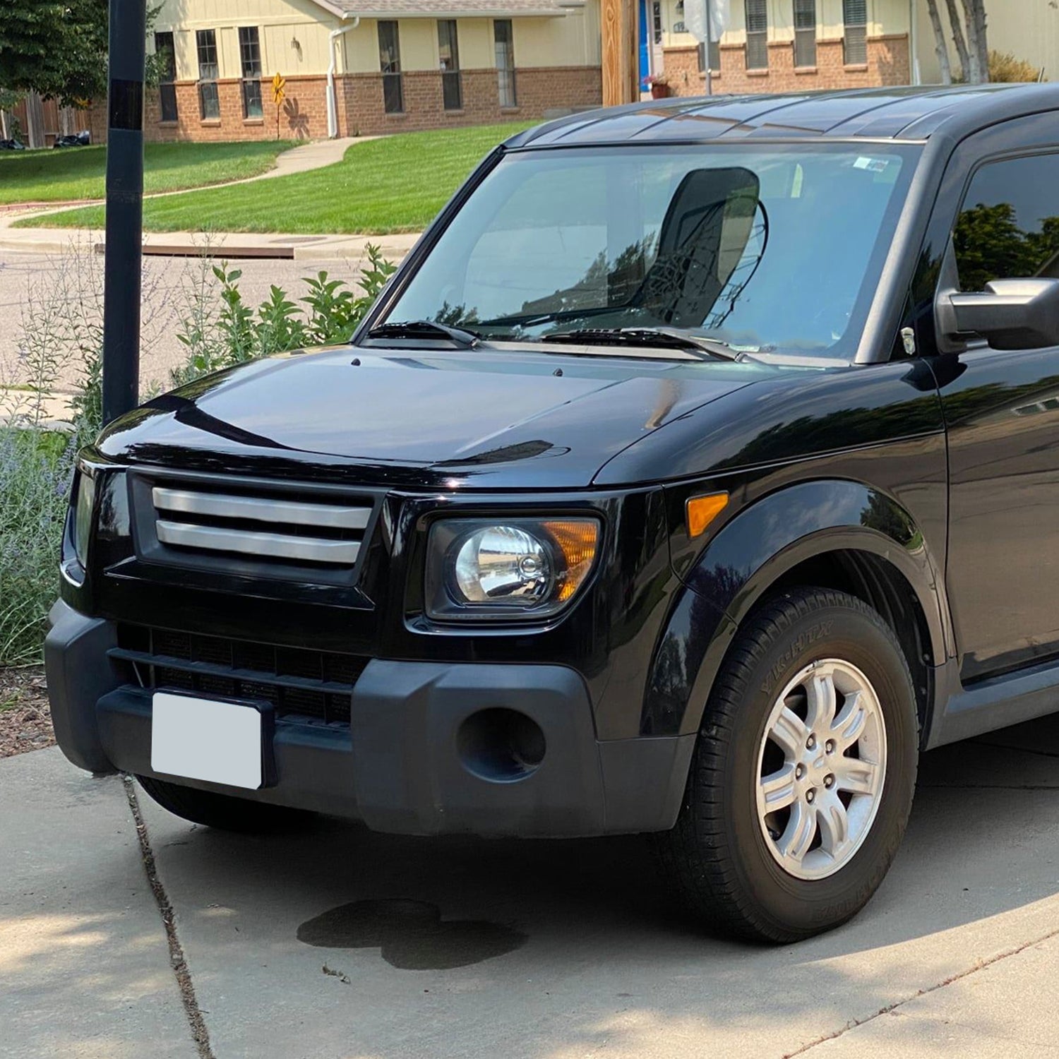 2003-2008 Honda Element Factory Style Headlights Matte Black/Clear Lens