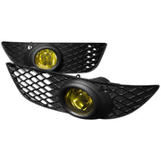 2008-2012 Mitsubishi Lancer H11 Fog Lights Kit Chrome Housing/Yellow Lens