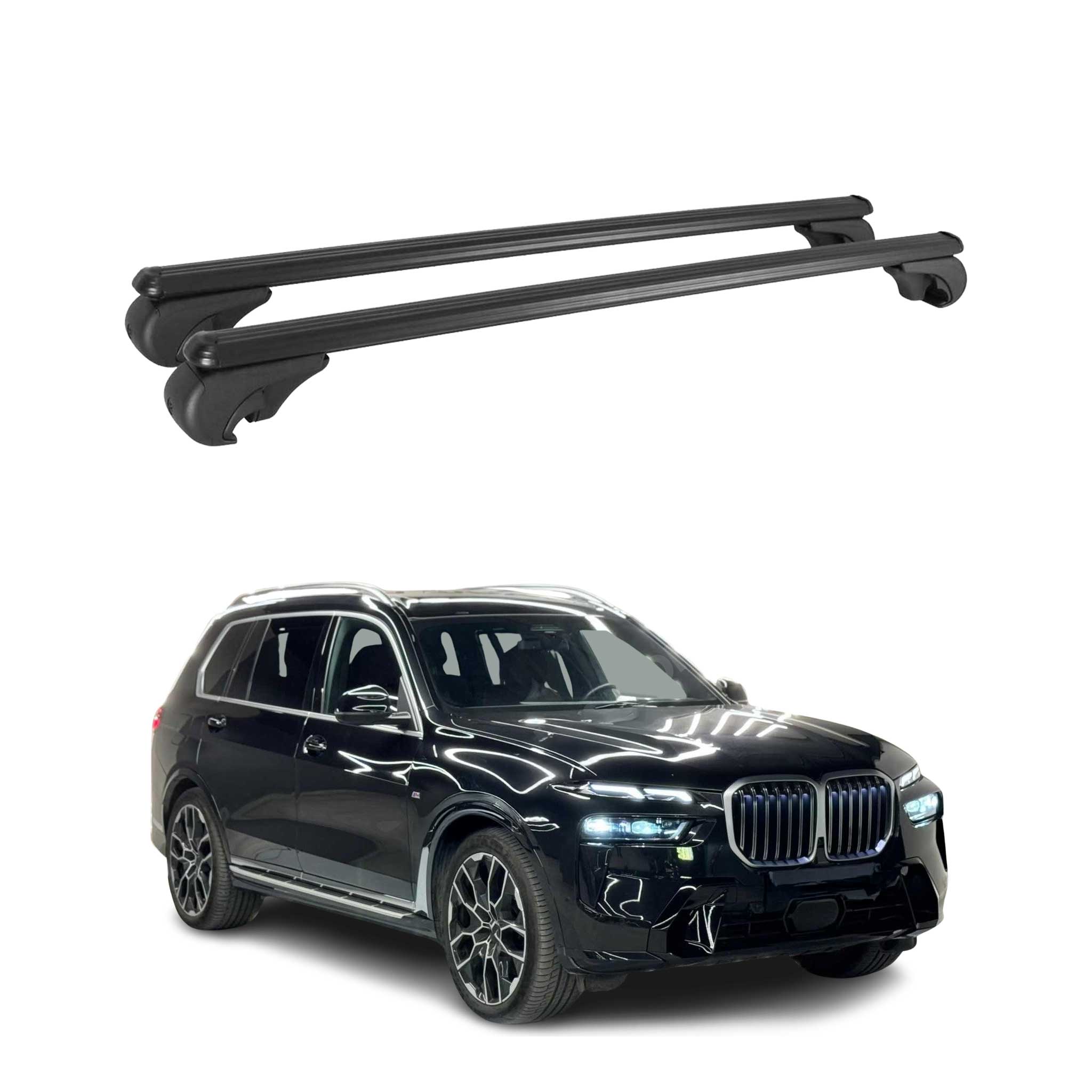 2019-2025 BMW X7 G07 Roof Rack Cross Bars Black