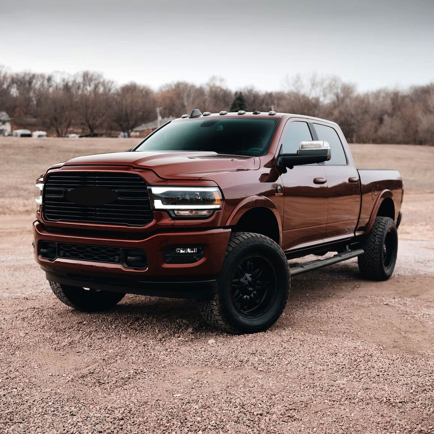 2010-2022 RAM RAM 2500/3500 Mirror Cover Caps Chrome 2Pcs ABS Plastic