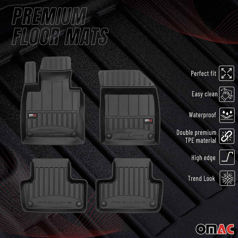 2018-2025 Volvo XC60 Premium Floor Mats Liners Full Set All Weather Heavy Duty