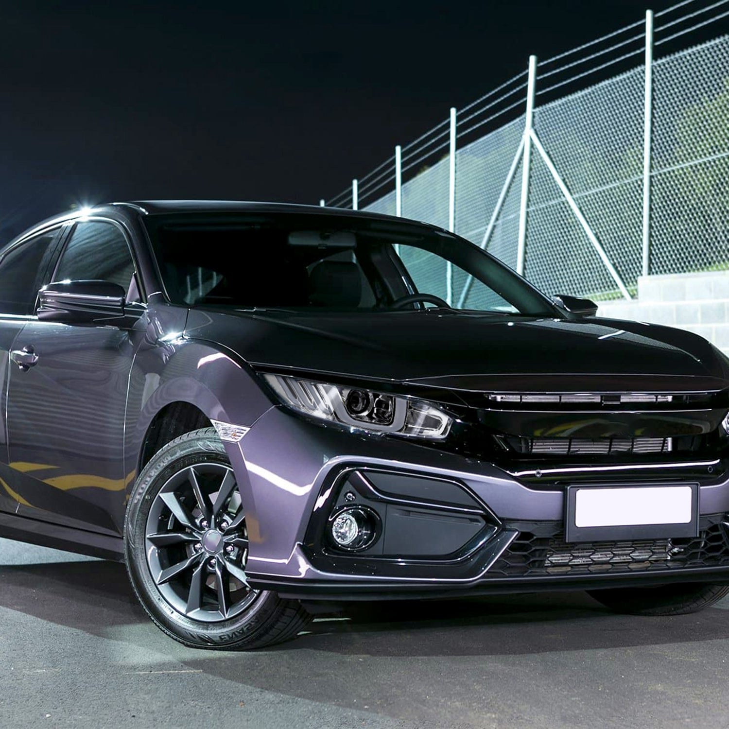 2016-2021 Honda Civic LED Headlights LED Sequential Turn Signal Chrome