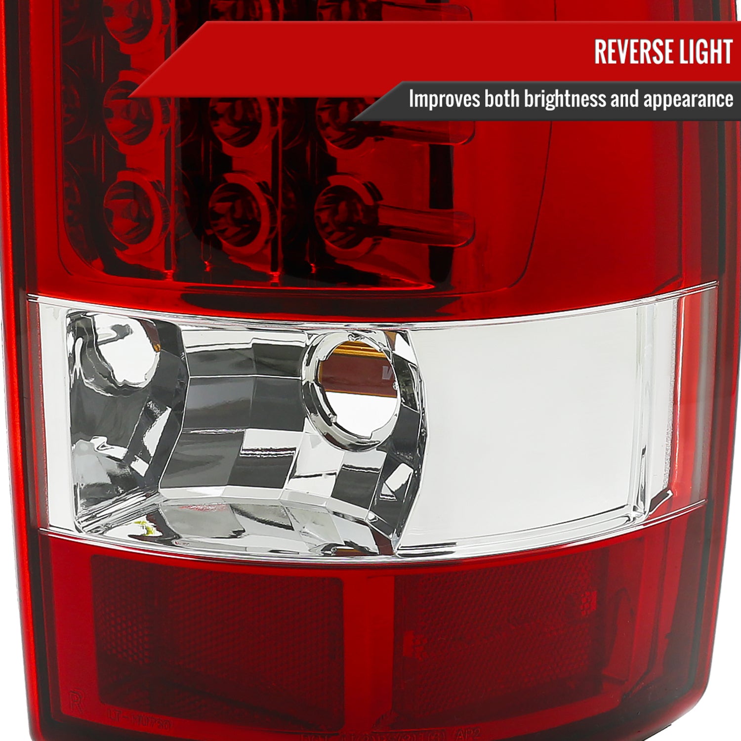 2000-2006 Chevy Suburban/Tahoe/Yukon/Yukon XL LED Tail Lights Chrome/Red Clear