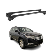 2008-2013 Toyota Highlander Roof Rack Cross Bars Black