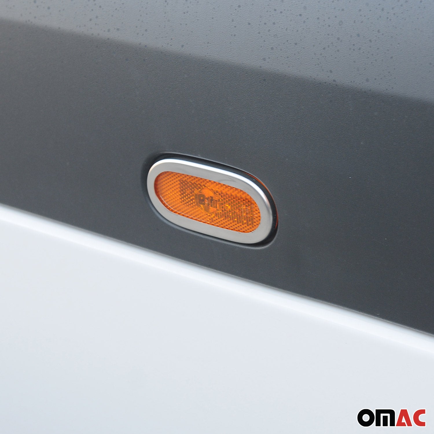 2006-2013 Mercedes Sprinter W906 Side Reflector Light Frame Silver Stainless Steel 6x