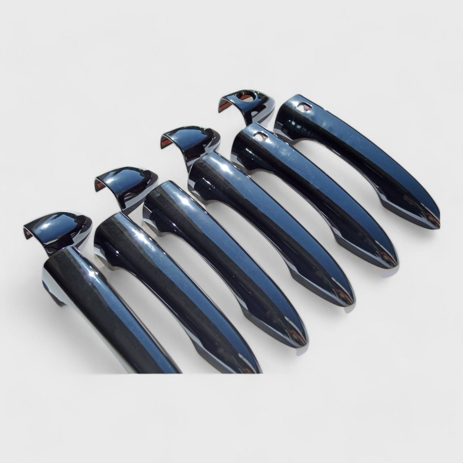 2014-2023 Jeep Cherokee Door Handle Cover Gloss Black 10Pcs ABS Plastic