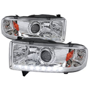 1994-2001 Dodge RAM 1500/ 1994-2002 RAM 2500 3500 Headlights LED Light Chrome