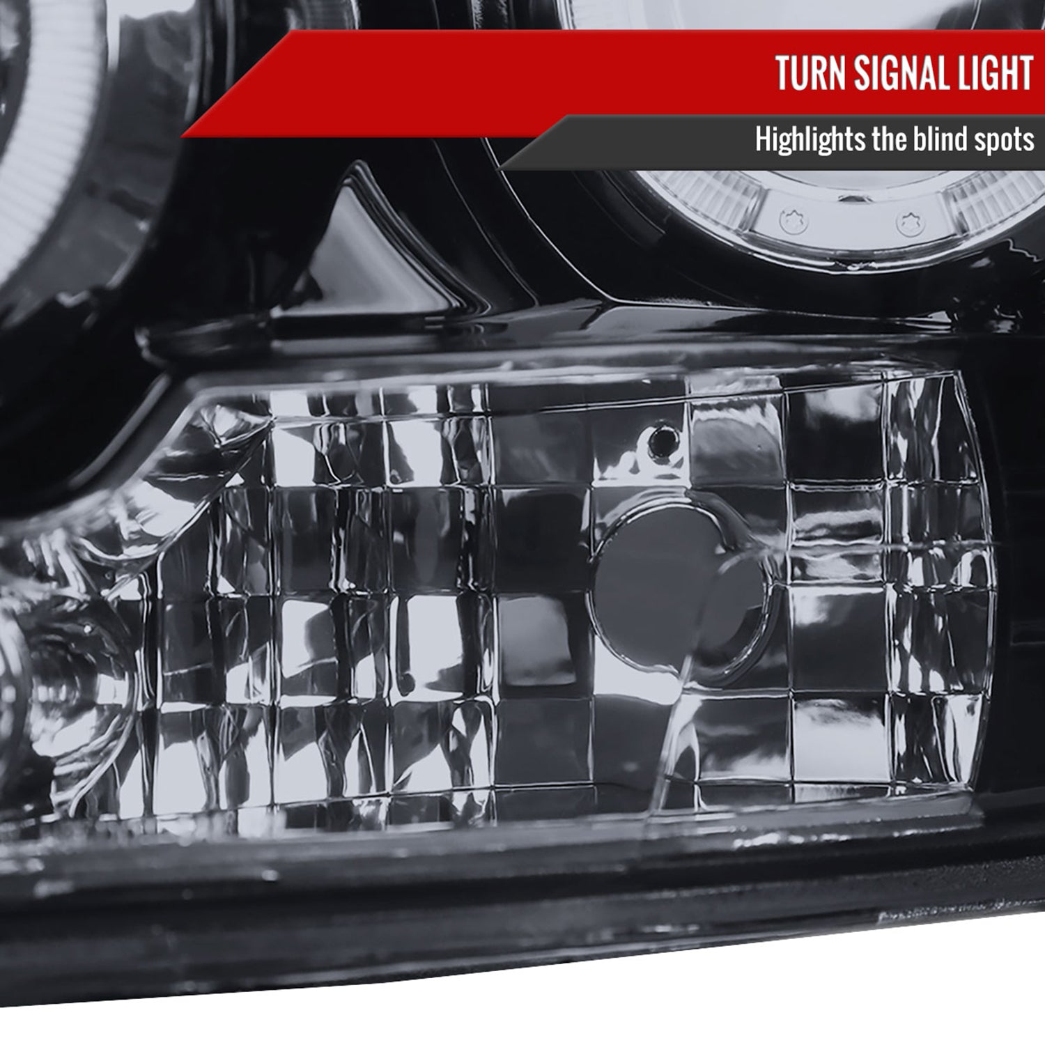 2006-2008 Dodge RAM 1500/ 06-2009 RAM 2500 3500 Dual Halo Headlights Smoke