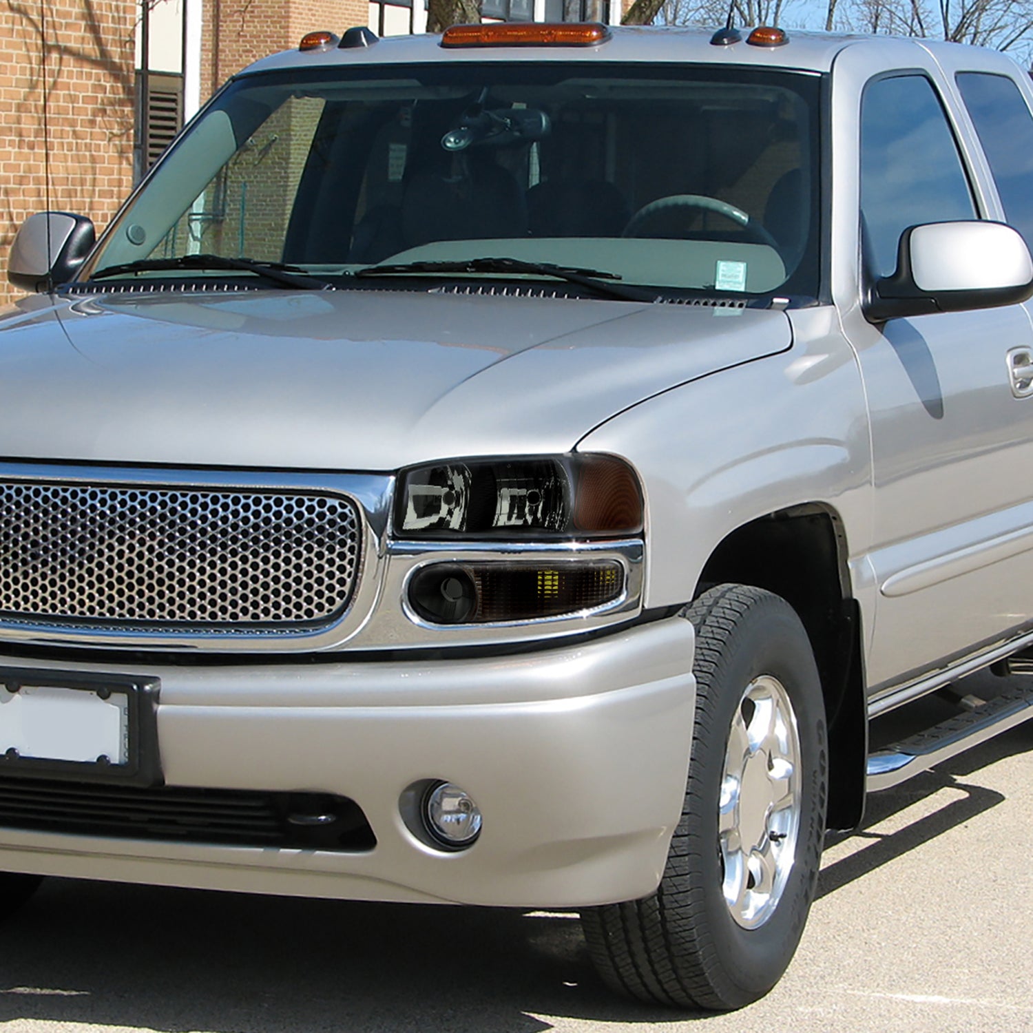 1999-2006 GMC Sierra 1500/2500/3500 Yukon/ XL Headlights&Bumper Lights Smoke