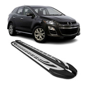 2007-2012 Mazda CX-7 Running Boards Side Steps Silver & Black