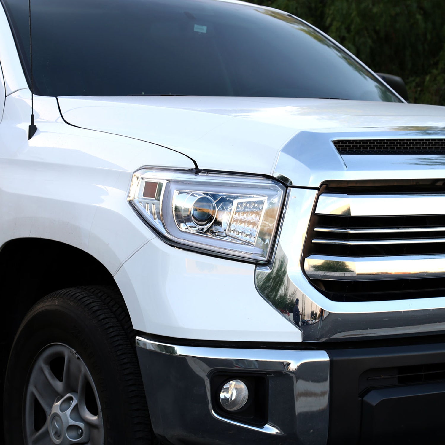 2014-2021 Toyota Tundra LED CBar Projector Headlights Signal Lights Chrome