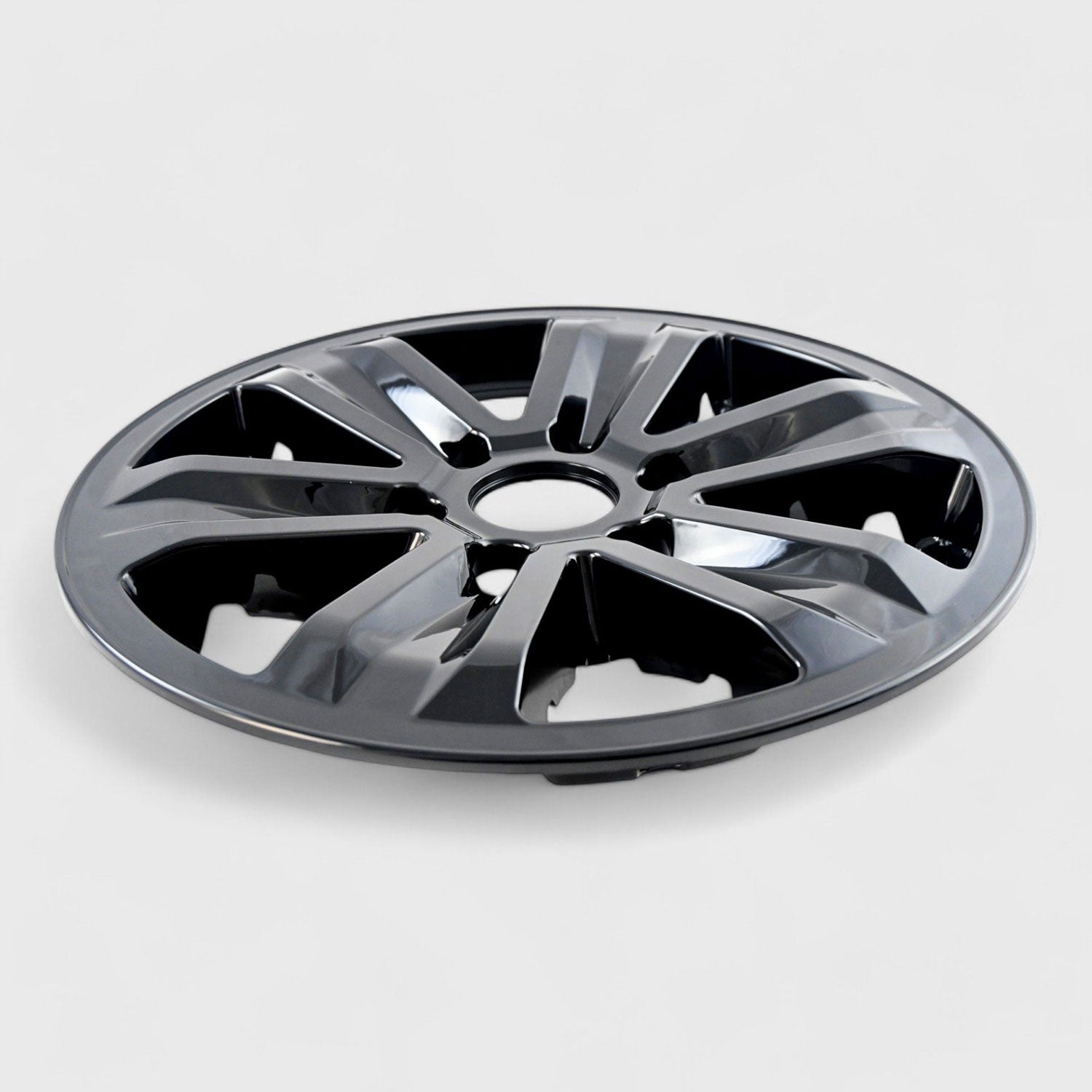 2015-2020 Ford F-150 Wheel Cover Hubcaps Set 17" Gloss Black 8Pcs ABS Plastic
