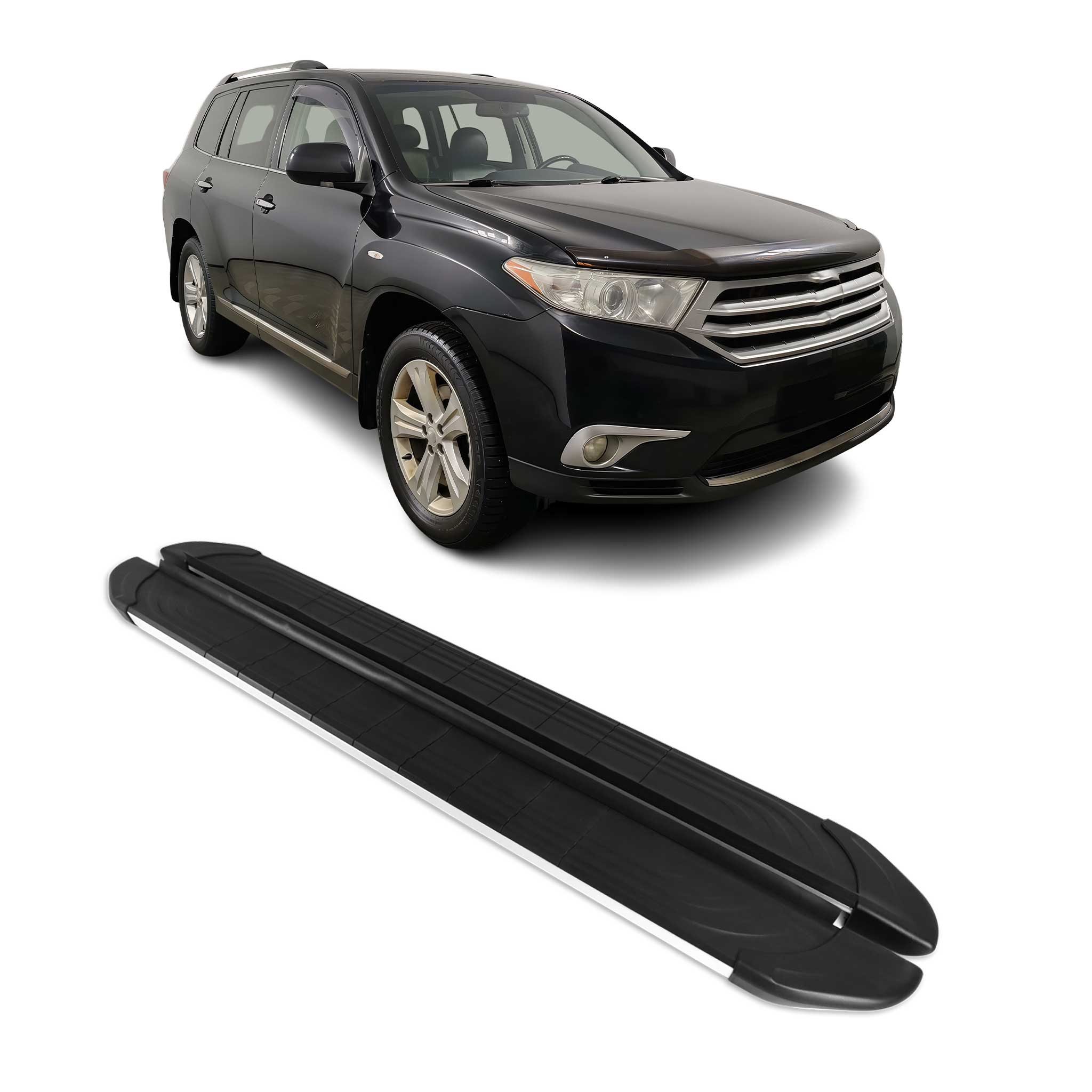 2008-2013 Toyota Highlander Nerf Bar Side Step Running Boards Alu 2x