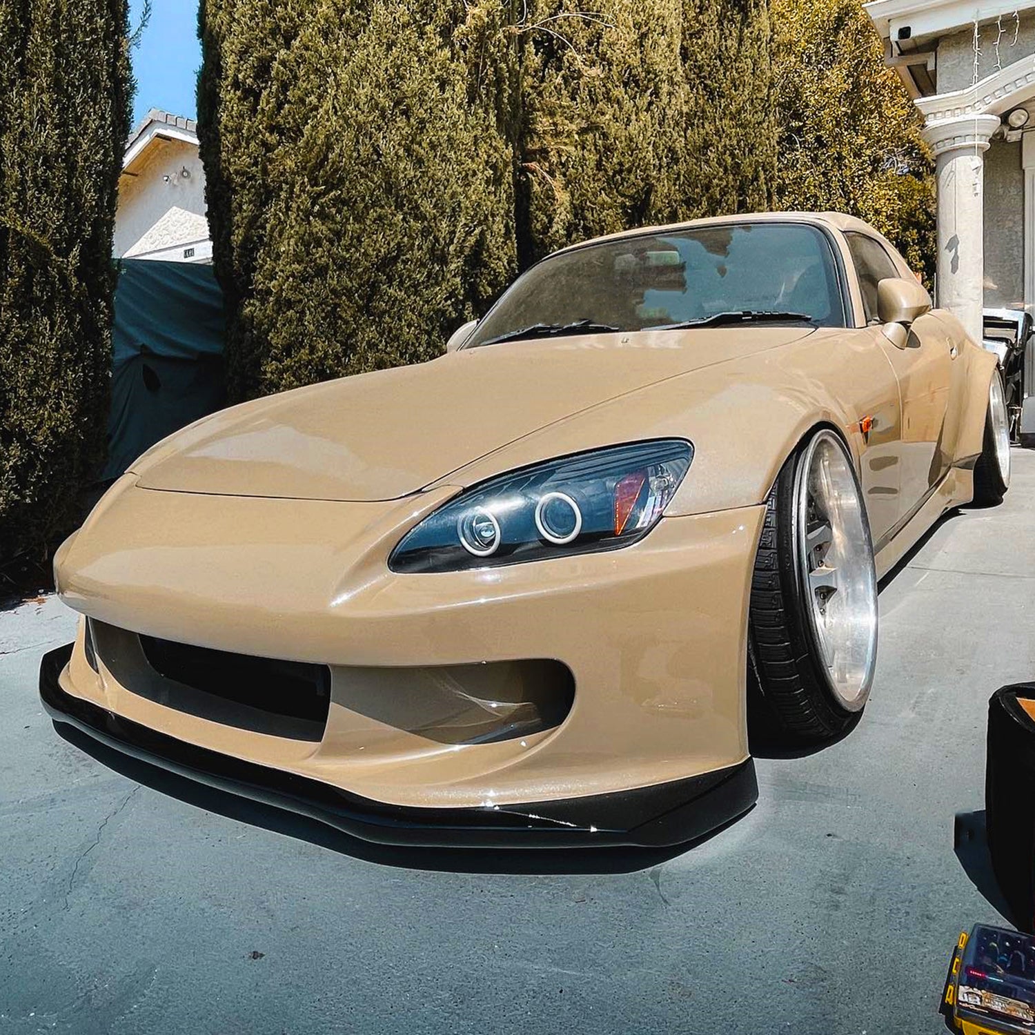 2004-2009 Honda S2000 AP2 Dual Halo Projector Headlights Matte Black/Clear