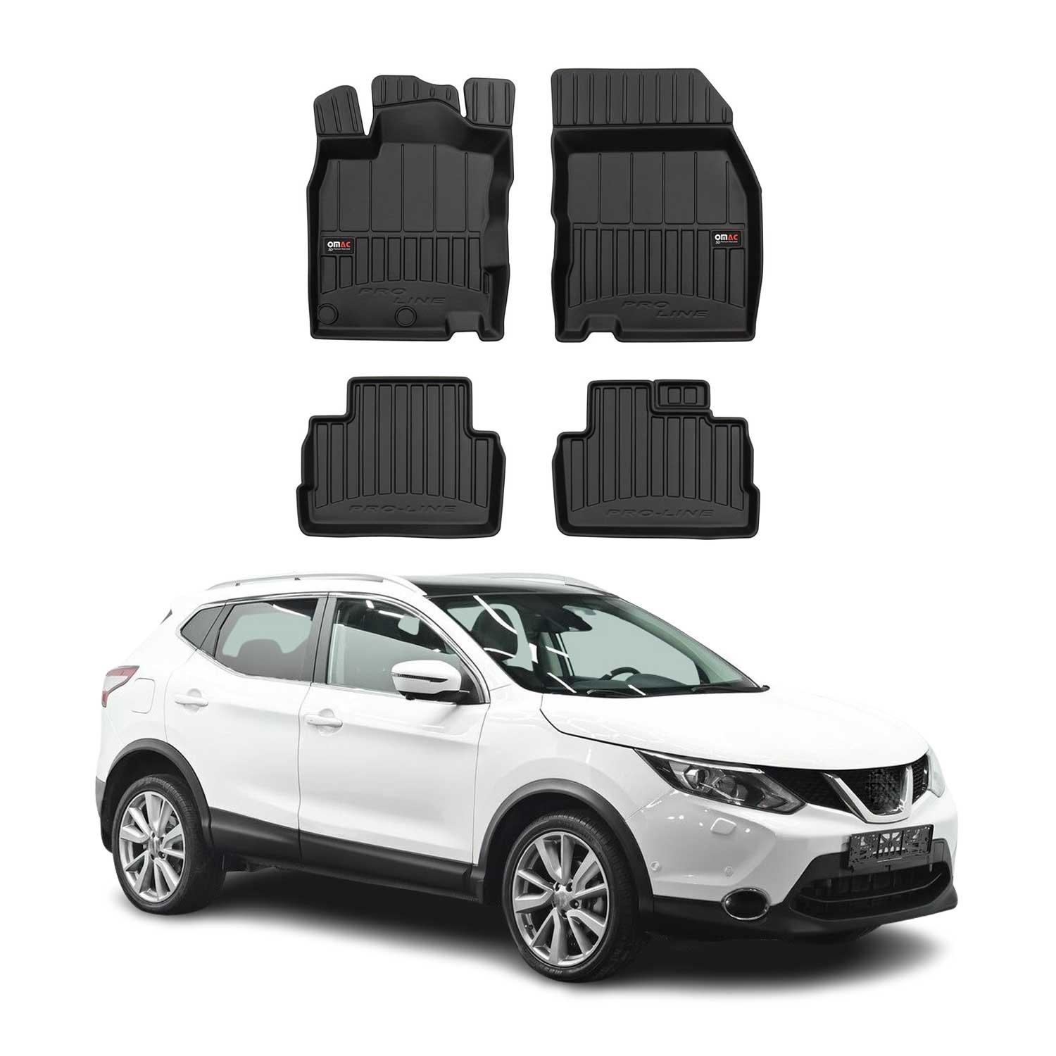 2017-2022 Nissan Rogue Sport Premium Floor Mats Liners Full Set All Weather Heavy Duty