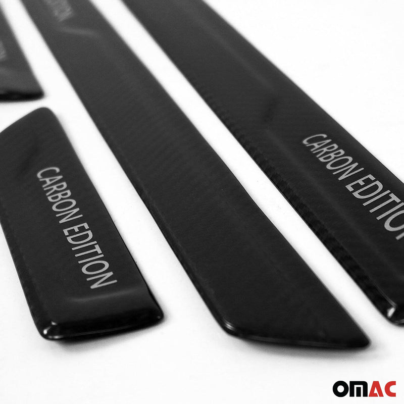 Jeep Grand Cherokee Door Sill Scuff Plate Scratch Protector Carbon Fiber 4 Pcs