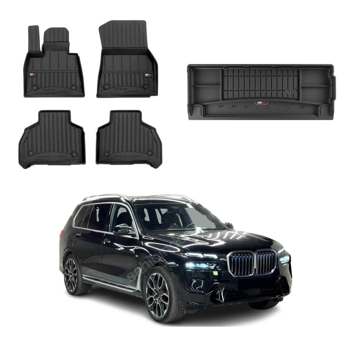 OMAC Floor Mats & Cargo Liners for BMW X7 2019-2026