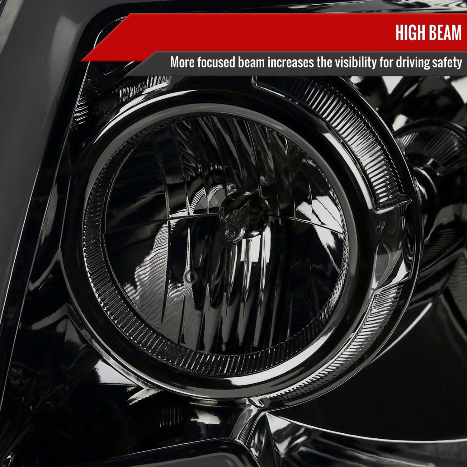 2005-2011 Toyota Tacoma LED Bar Projector Headlights Turn Signal Lights Smoke