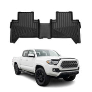 2005-2015 Toyota Tacoma Double Cab Premium Floor Mats Liners Second Row Rear