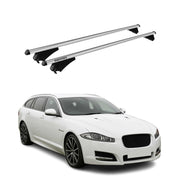 2009-2015 Jaguar XF Roof Rack Cross Bars Silver