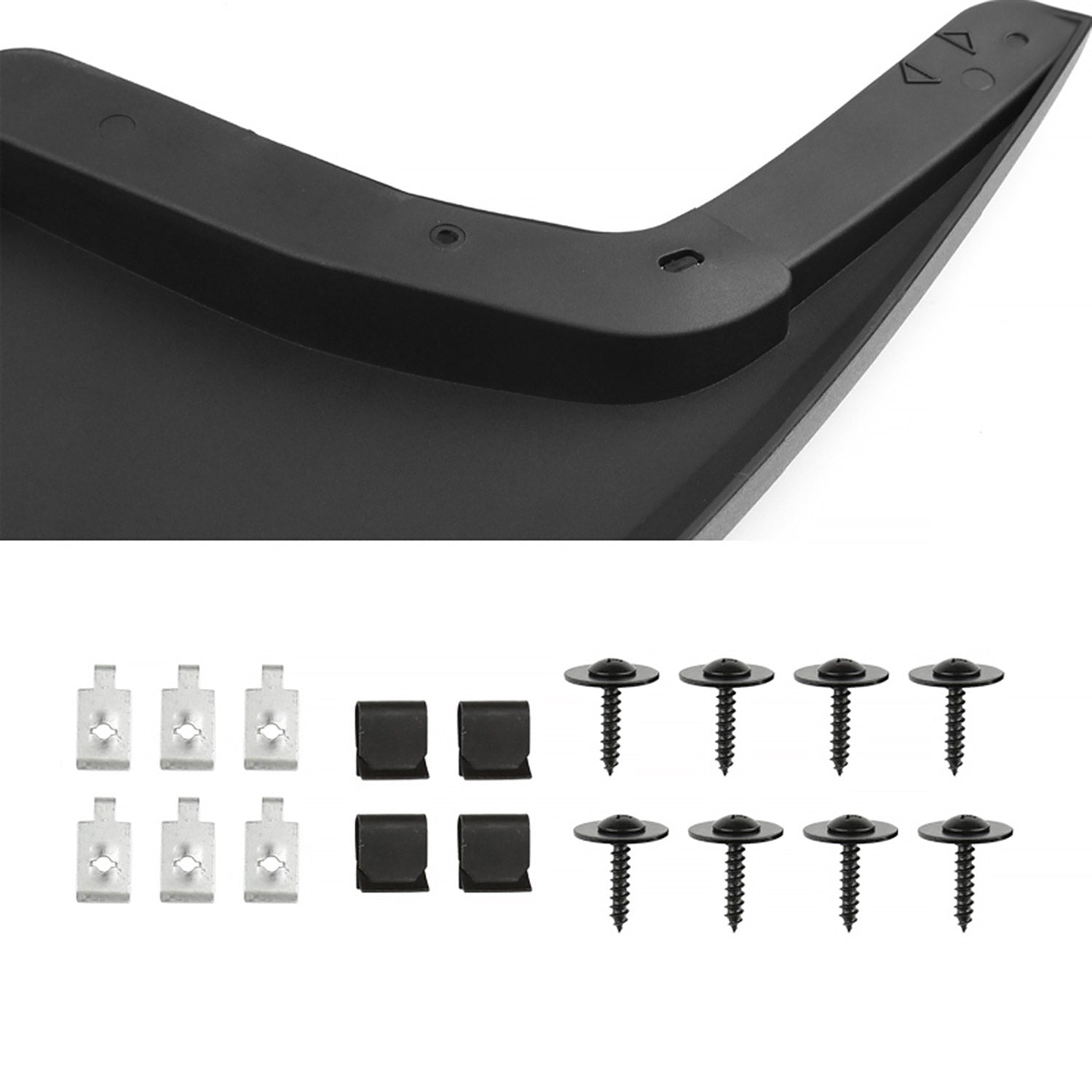 2015-2018 Ford F-150 Front &Rear Mud Flap Splash Guards Models w/out Wheel Lip