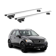 Roof Rack Cross Bars Carrier for Mercedes M-Class W164 2006-2011 Alu Grey 2Pcs