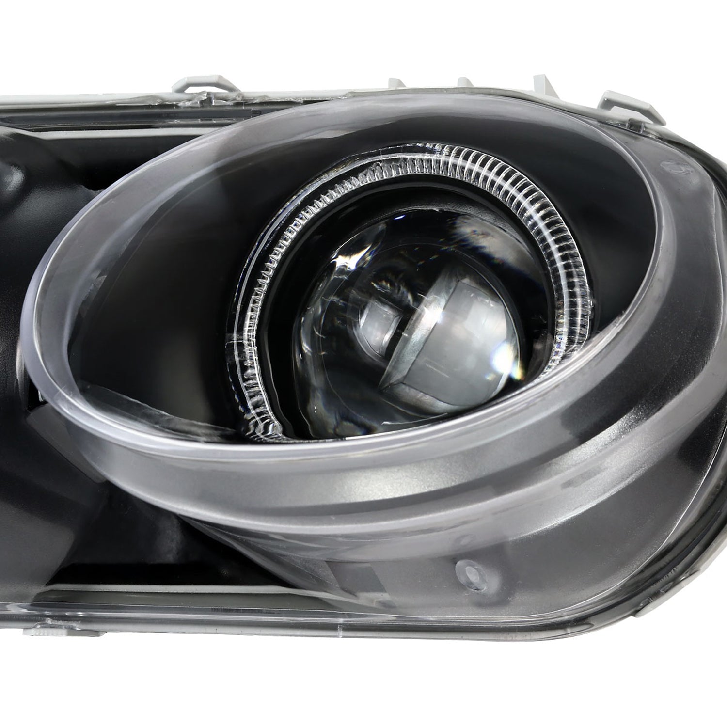 1998-2001 Acura Integra 3/4DR Dual Halo Projector Headlights Matt Black/Clear