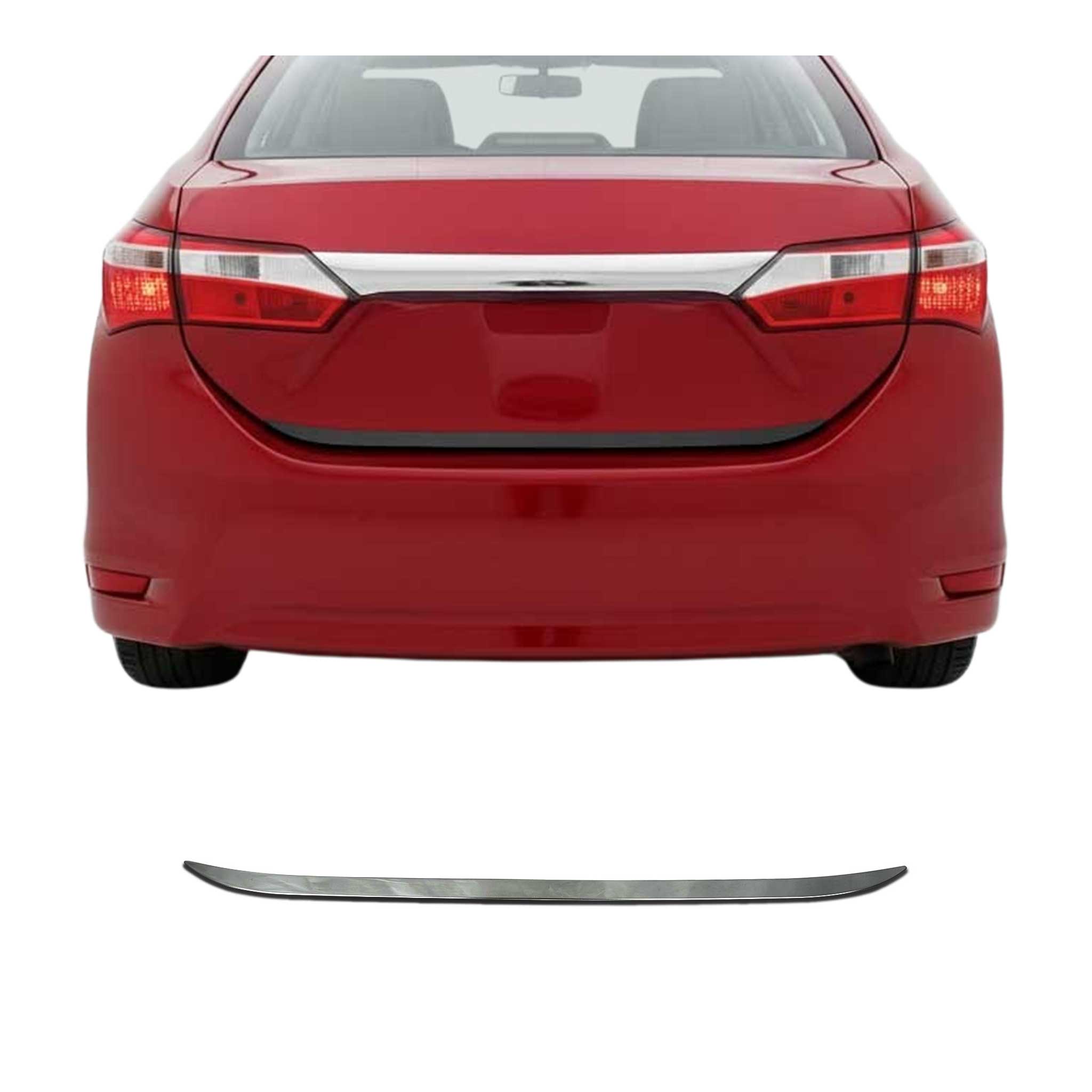 2014-2019 Toyota Corolla Sedan Rear Trunk Molding Trim Stainless Steel