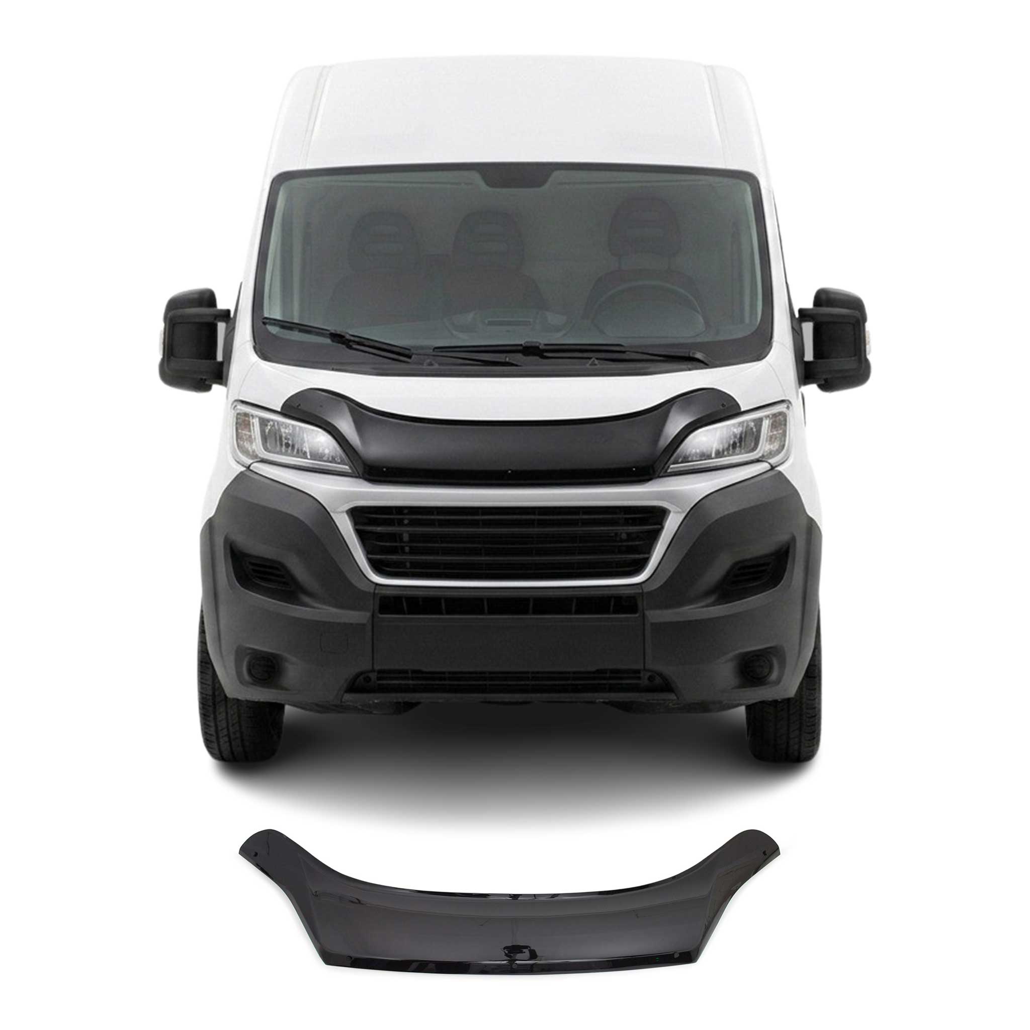 2023-2026 RAM ProMaster Front Bug Shield Hood Deflector 1 Pc Smoke