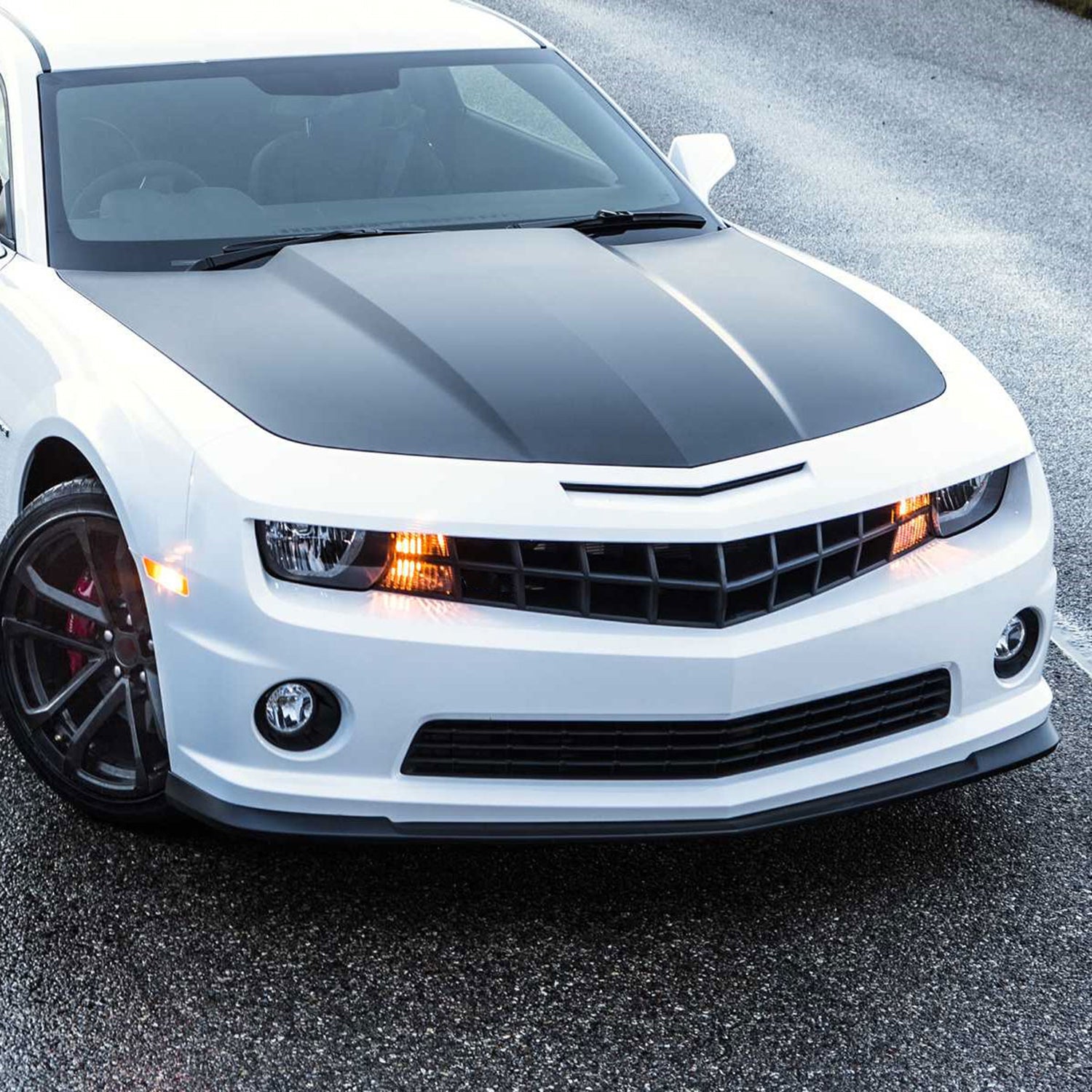 2014-2015 Chevrolet Camaro Black Polypropylene A Style Bumper Lip Spoiler