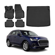 2018-2025 Audi Q3 Floor Mats & Cargo Liner Full Set All Weather Black
