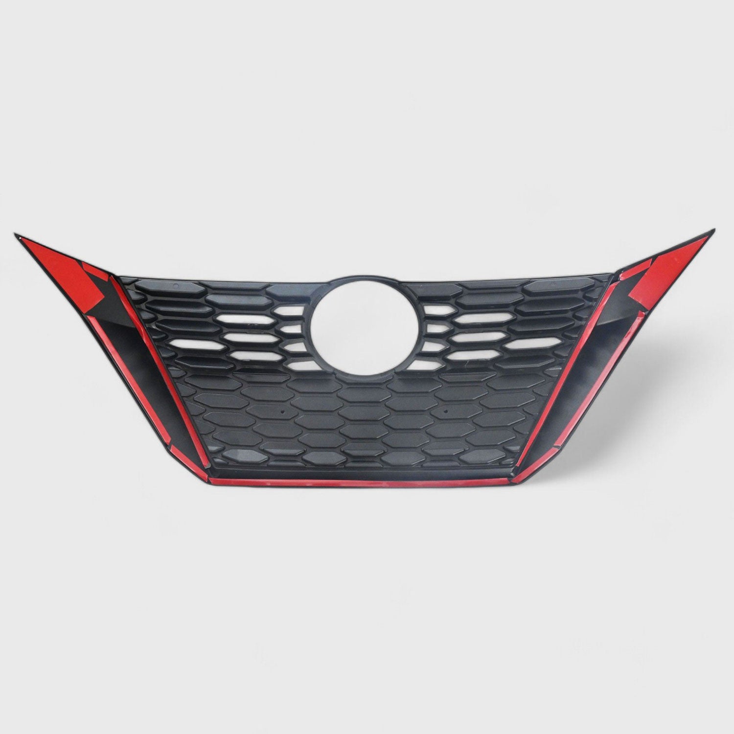 2020-2023 Nissan Sentra Grille Overlay Gloss Black 1Pcs ABS Plastic