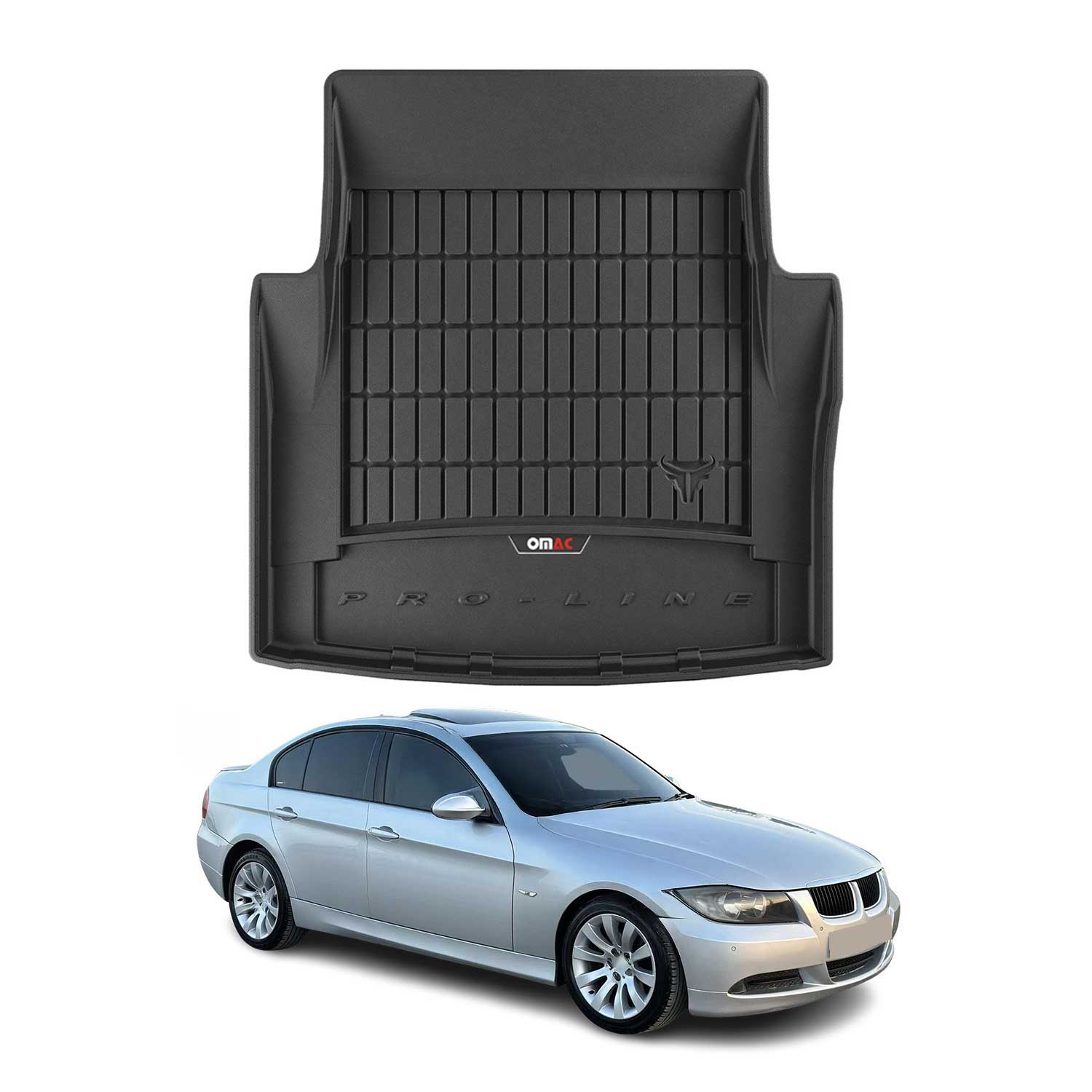 2004-2011 BMW 3 Series E90 Sedan Premium Cargo Liner Trunk Mat All Weather Heavy Duty Black