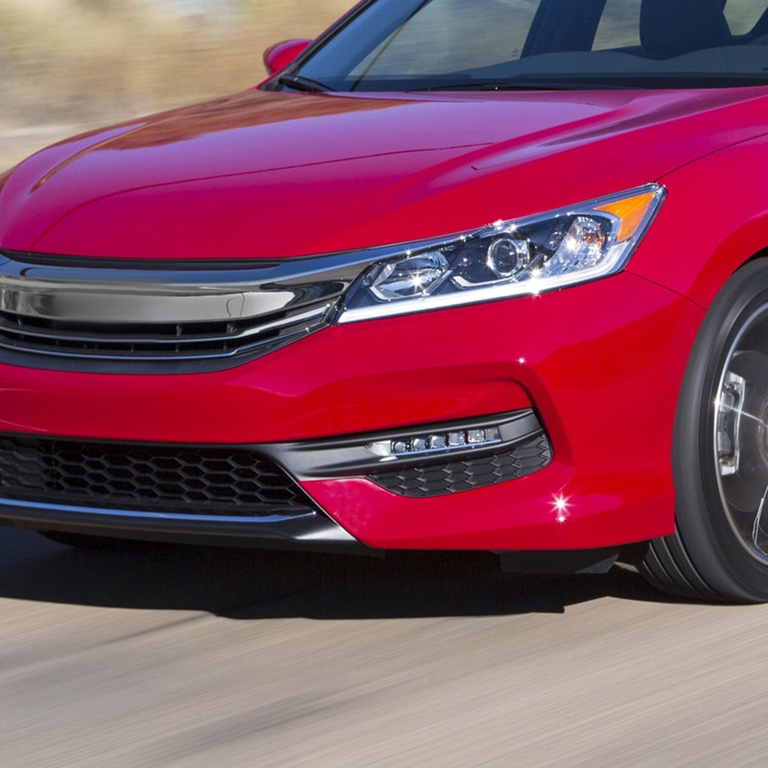 2016-2017 Honda Accord Sedan LED Fog Lights Kit Chrome Housing/Clear Lens