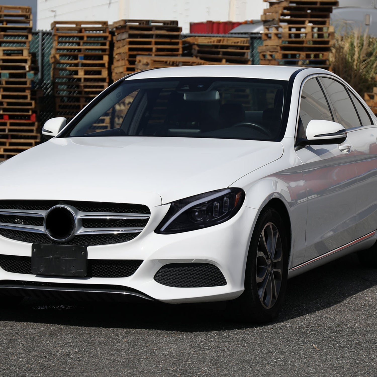 2015-2018 Mercedes-Benz C-Class W205 Signal Headlights Black/Light Smoke