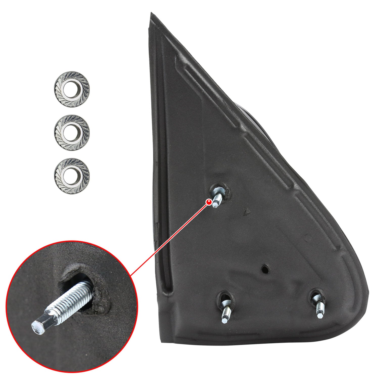 1999-2002 Chevy Silverado/Suburban/Yukon Manually Matt Black Side Mirrors