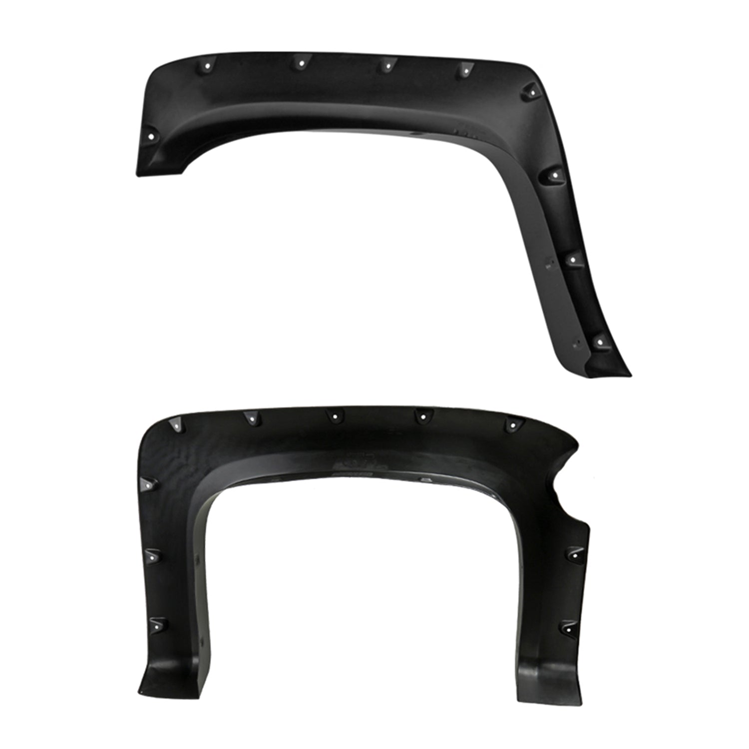 2007-2013 Chevy Silverado 1500 69.3" Fleetside Black Smooth Fender Flares