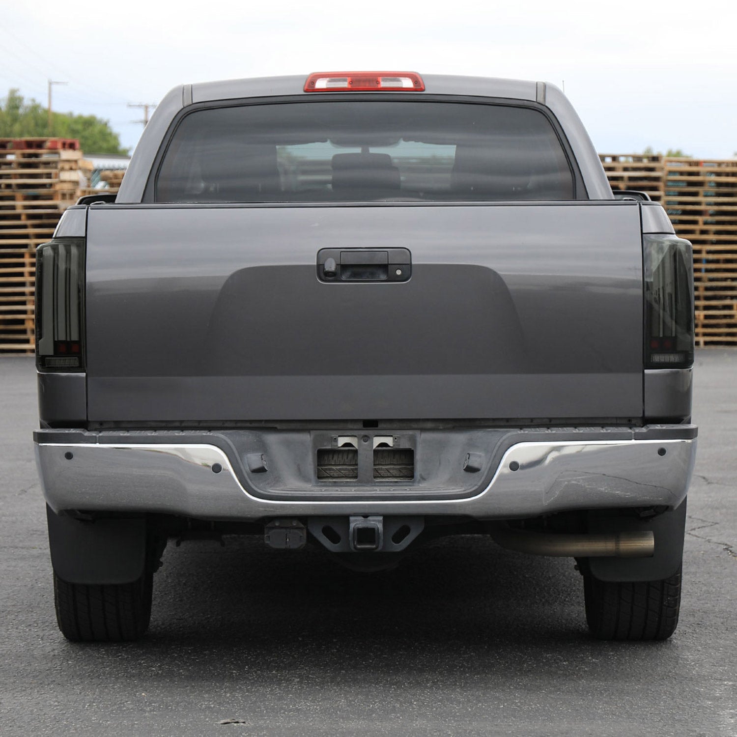 2007-2013 Toyota Tundra Sequential White LED Bar Tail Lights Matte Black/Smoke