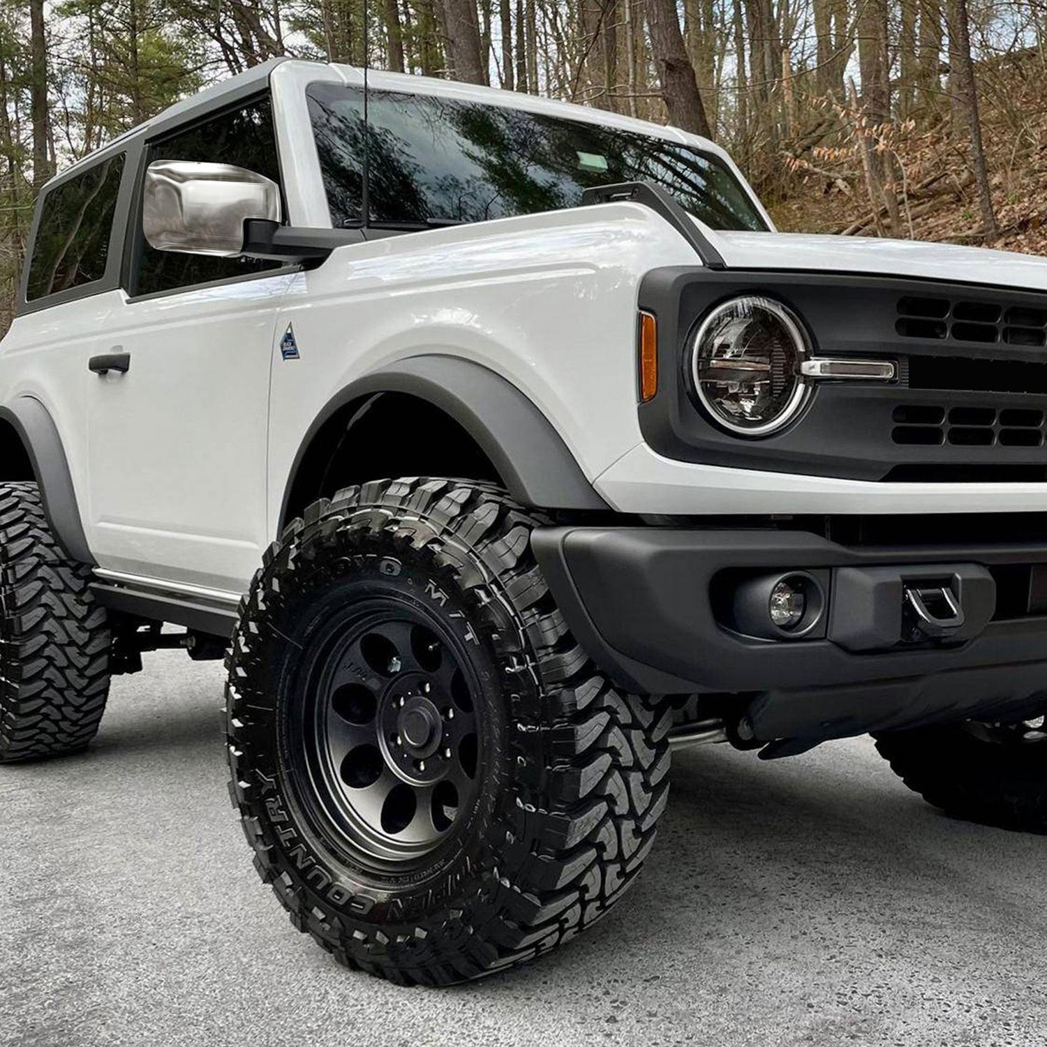 2021-2024 Ford Bronco Mirror Cover Caps Chrome 2Pcs ABS Plastic