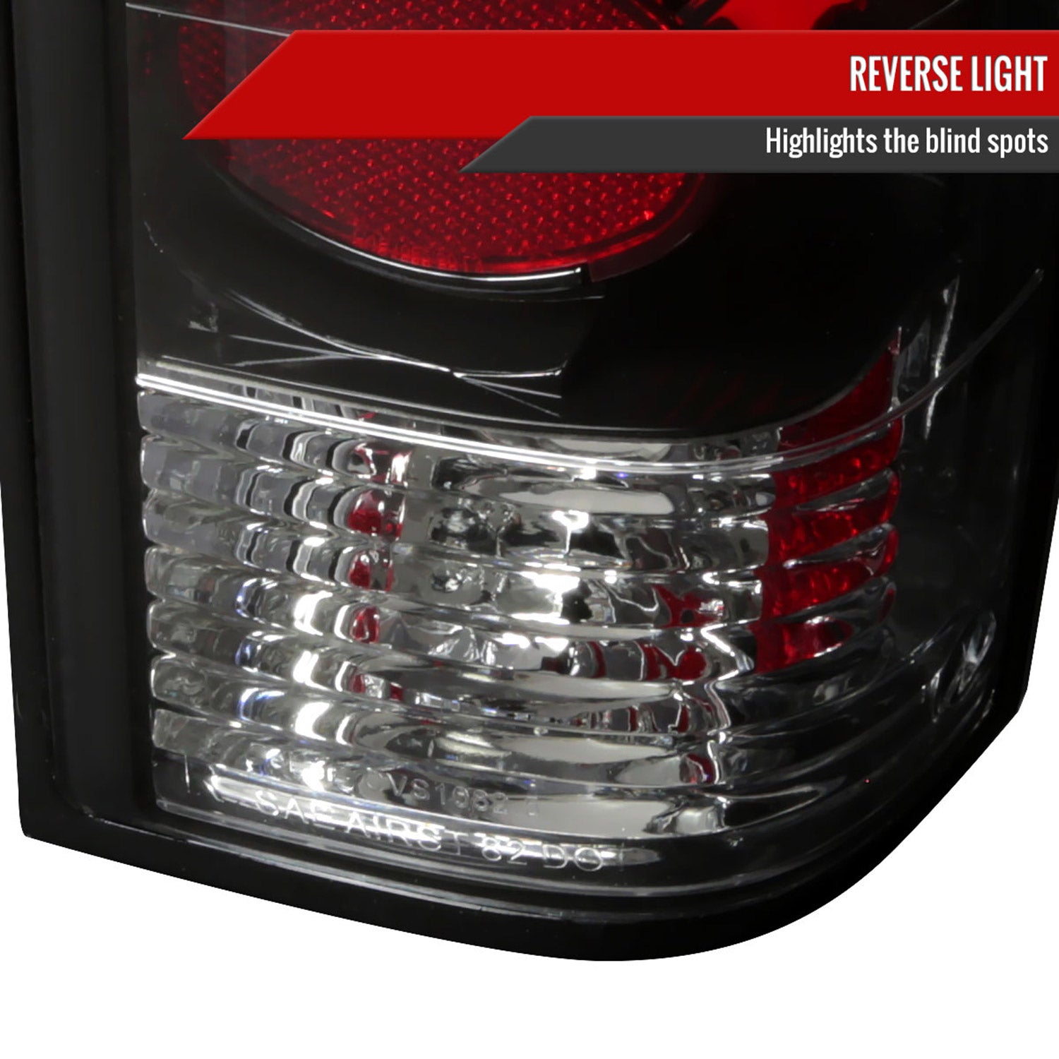 1982-1994 Chevy S10/Blazer GMC S15/Sonoma Tail Lights Matte Black/Clear Lens