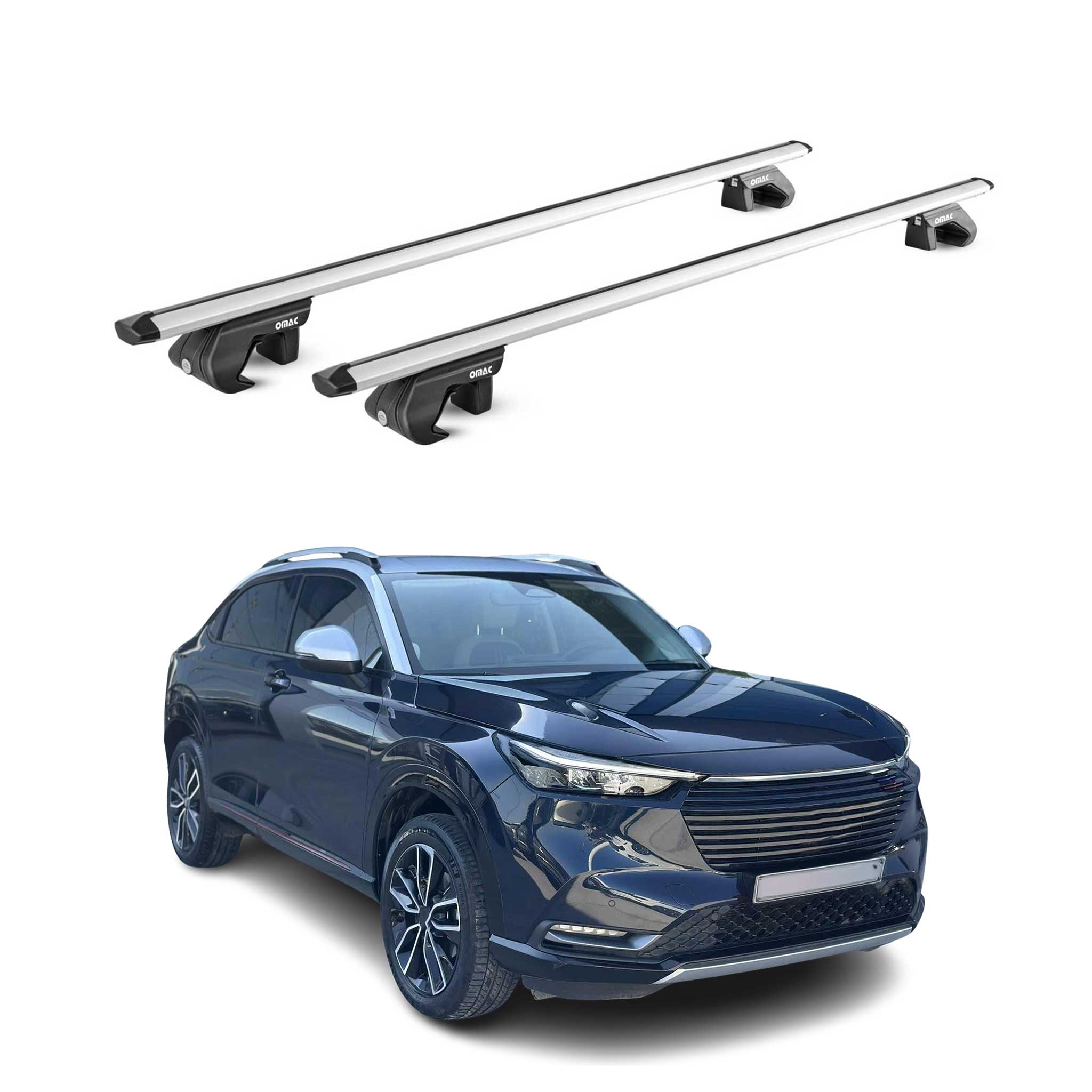 2019-2022 Honda HR-V Roof Rack Cross Bars Silver Luggage Carrier 2 Pcs