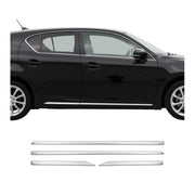 2011-2017 Lexus CT 200h Side Door Molding Trim Skirt Garnish Stainless Steel 4x