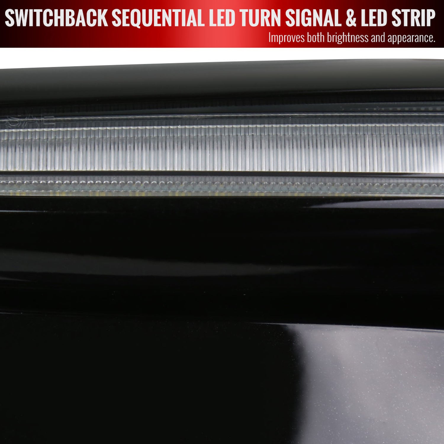 2018-2021 Subaru Impreza WRX STI LED Signal Fog Light Bezels Glossy Black